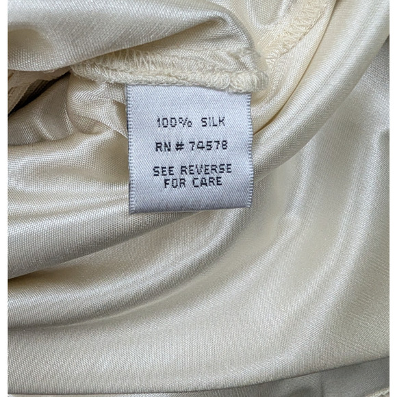 Vintage Cache Silk Dress Womens 4 Fairy Babydoll Angel Y2K Boho Beaded Whimsical - Picture 9 of 10